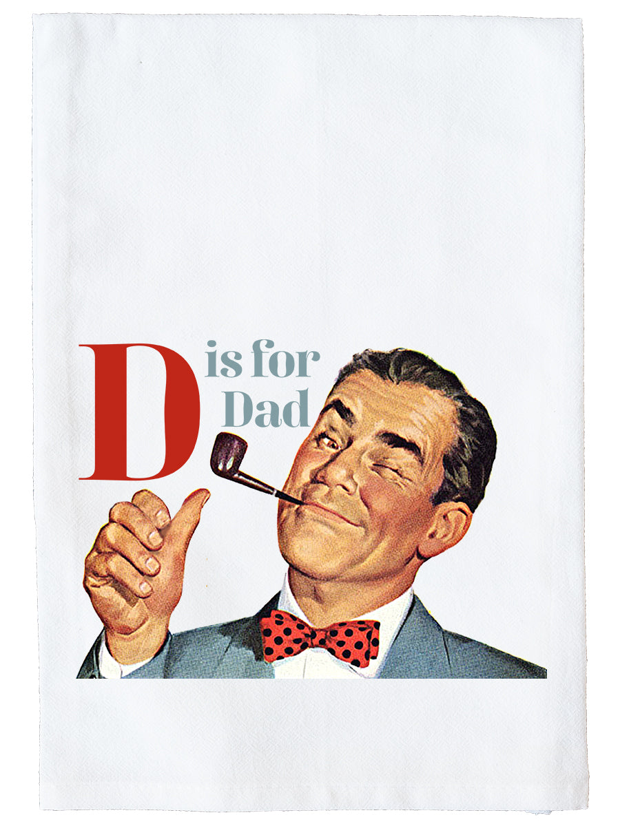 D is for Dad Kitchen Towel