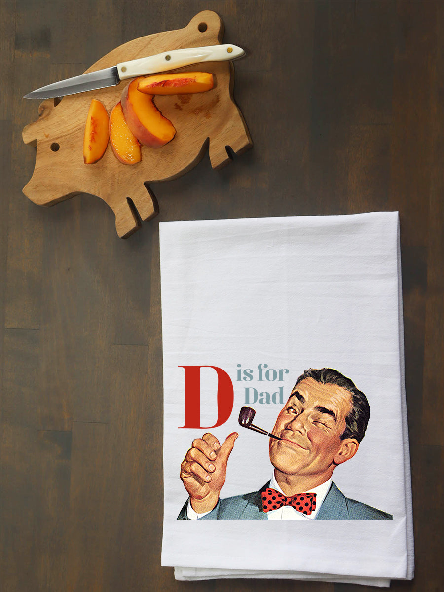 D is for Dad Kitchen Towel