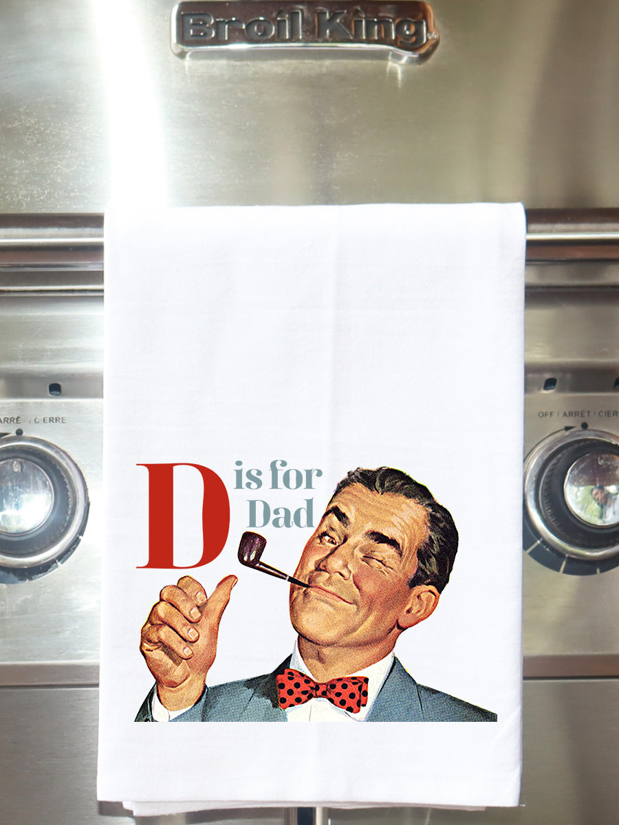 D is for Dad Kitchen Towel