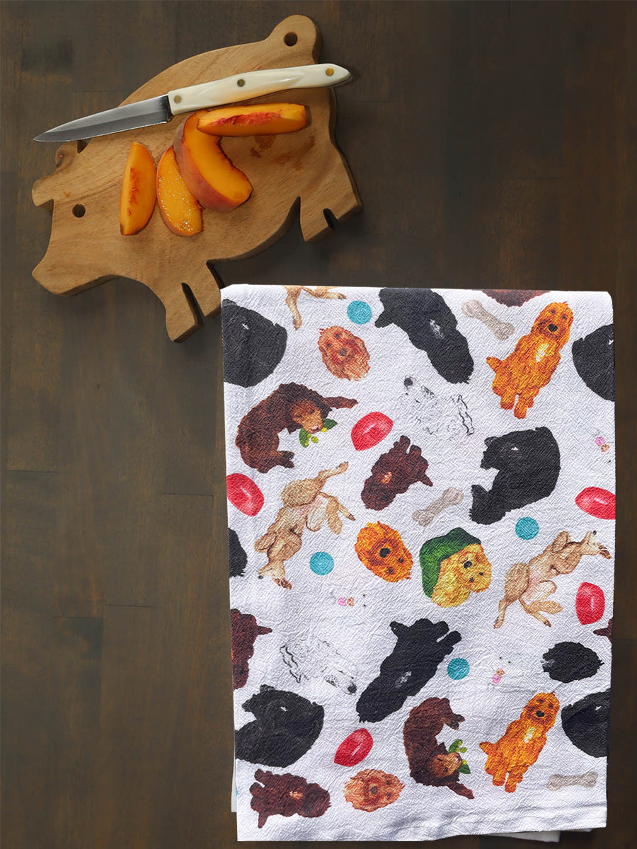 Doodle Collage Kitchen Towel