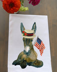Patriotic Donkey Kitchen Towel