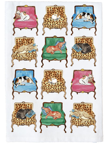 Dogs In Chairs Kitchen Towel