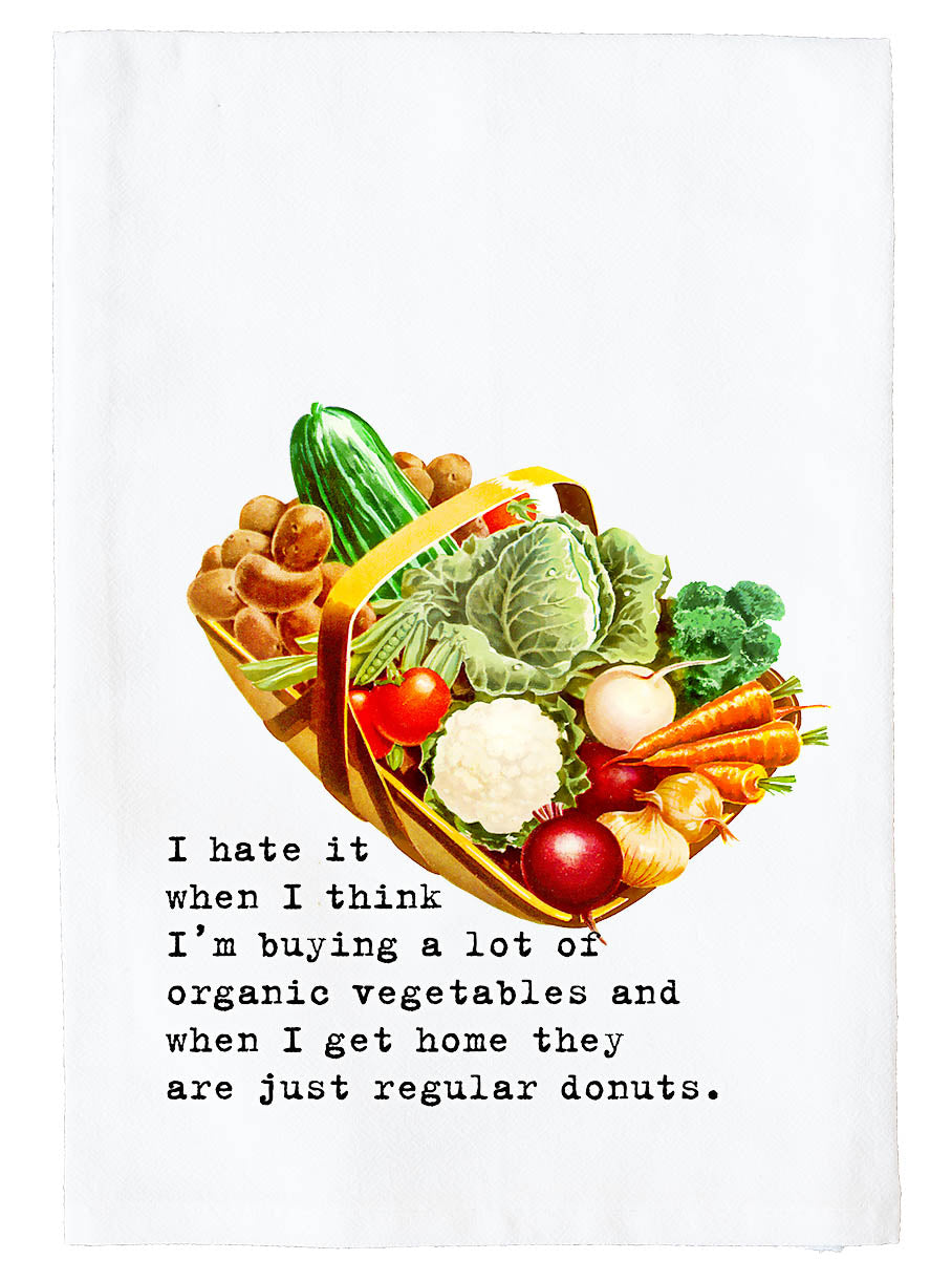 Organic Donuts Kitchen Towel