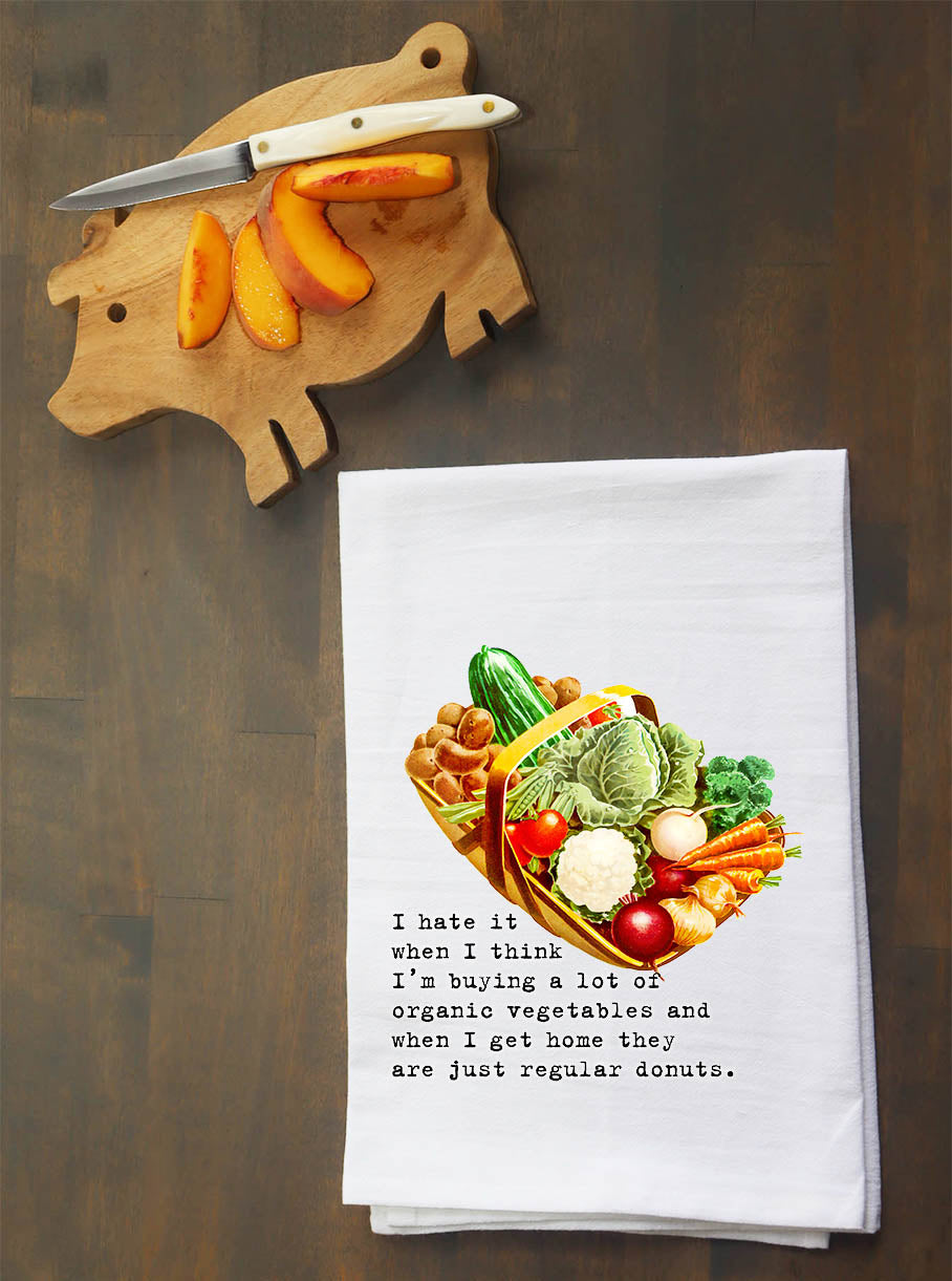 Organic Donuts Kitchen Towel