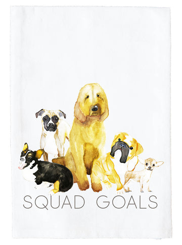 Dog Squad Goals Kitchen Towel