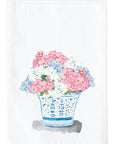 Floral arrangement in Blue Pot Kitchen Towel