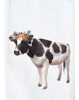 Floral Cow Kitchen Towel