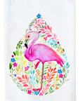 Floral Flamingo Kitchen Towel
