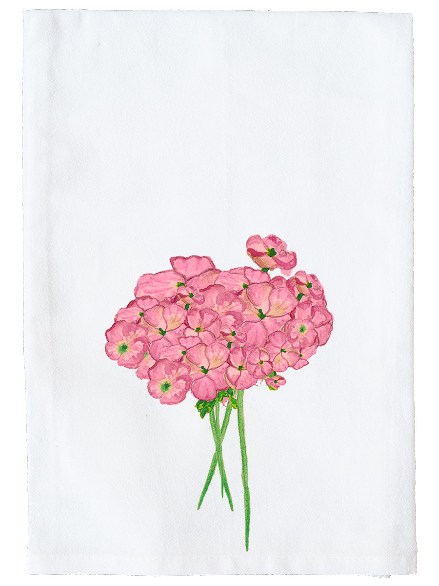Geraniums Kitchen Towel