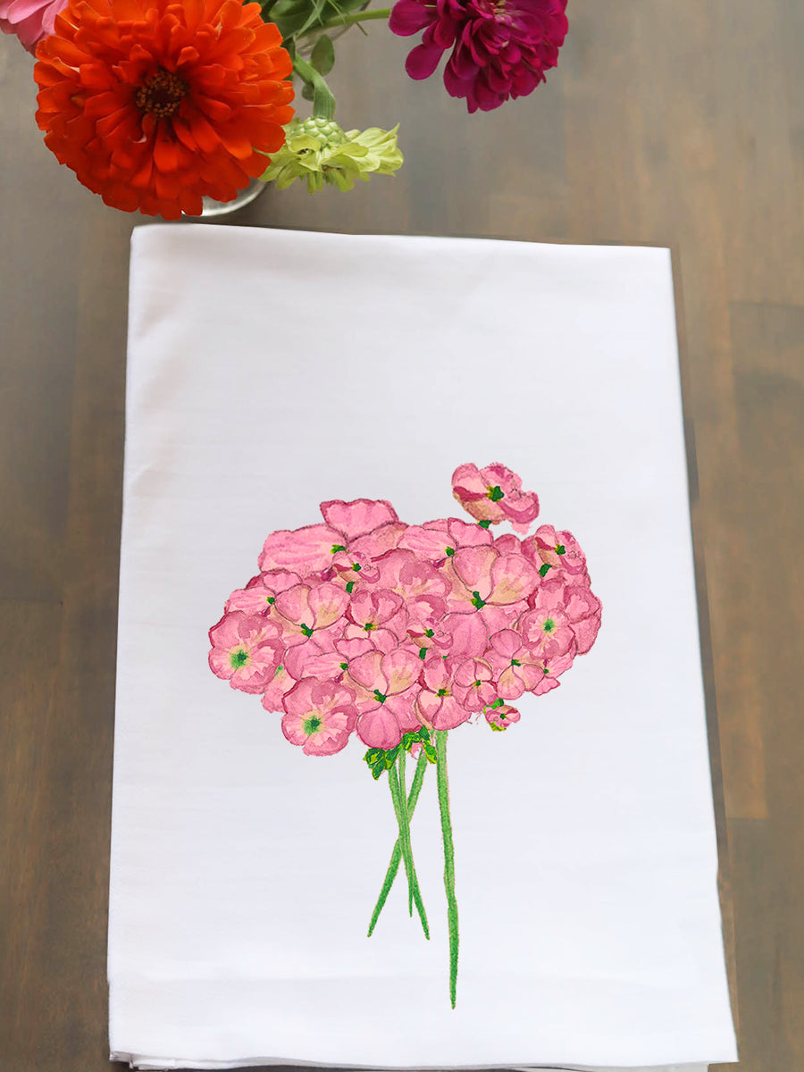 Geraniums Kitchen Towel