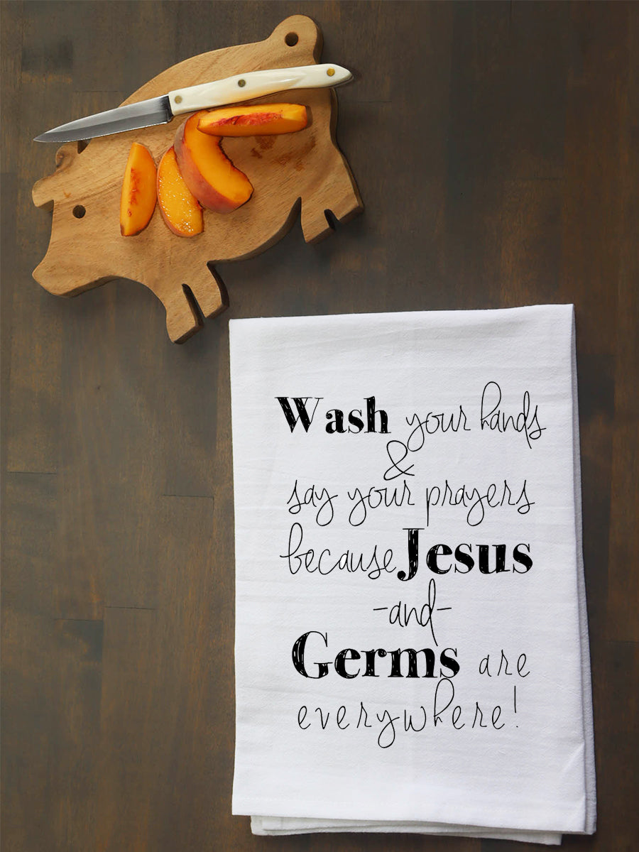 Jesus & Germs Kitchen Towel