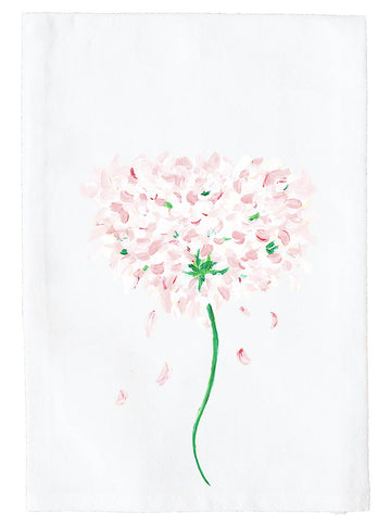 Light Pink Hydrangea Kitchen Towel