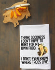 Where Tacos Live Kitchen Towel