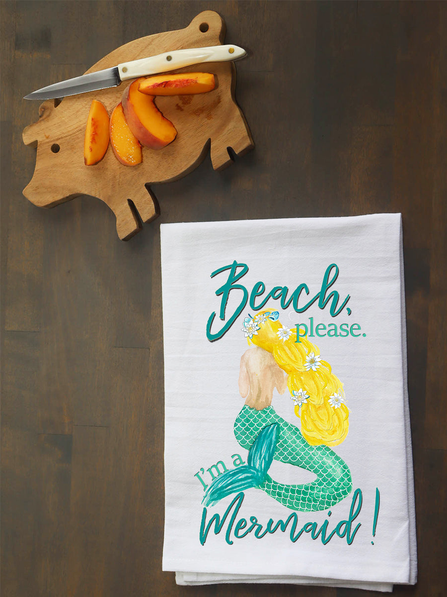Beach Please Kitchen Towel