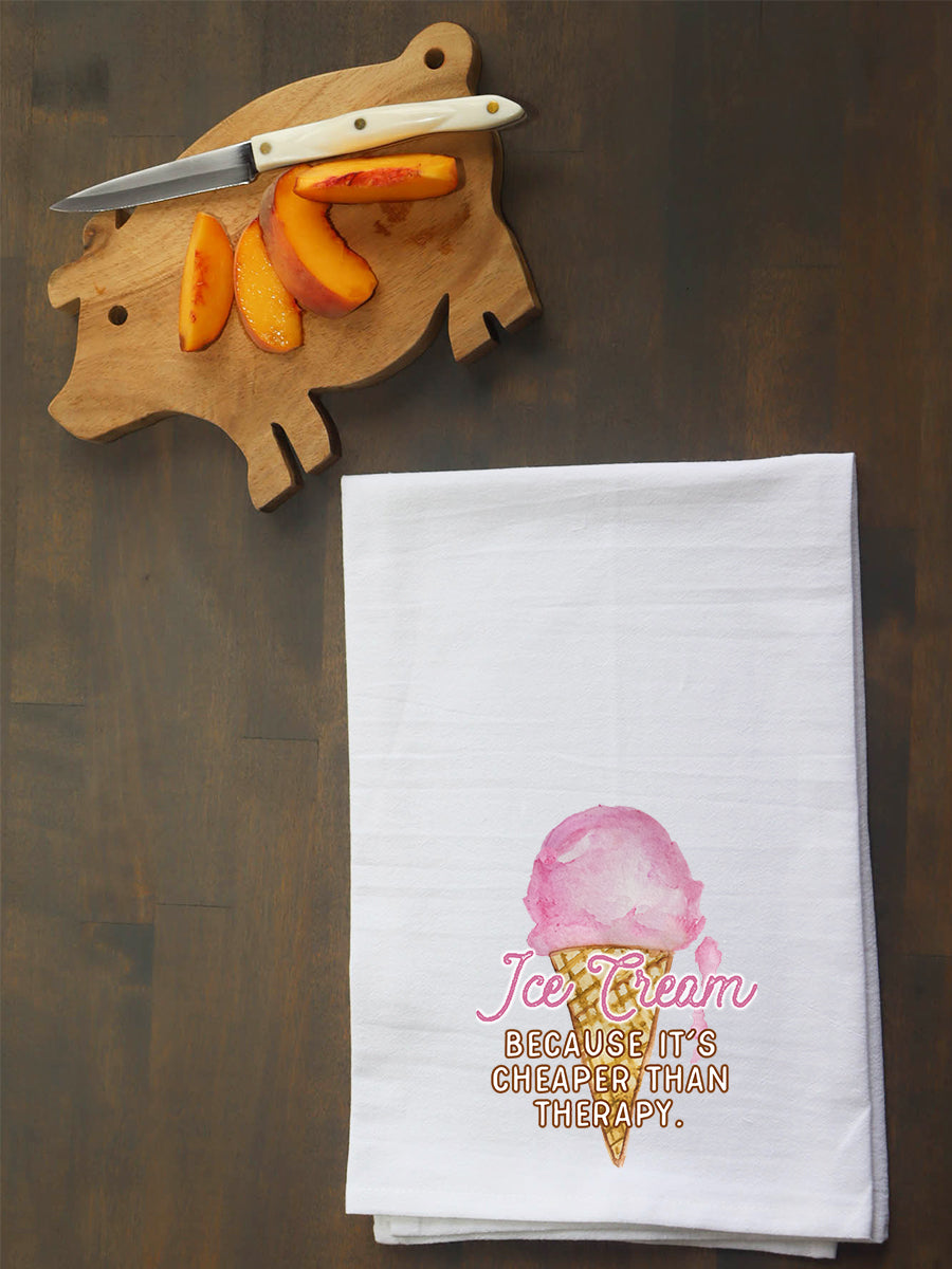 Ice Cream Therapy Kitchen Towel