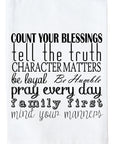 Count Your Blessings | Mind Your Manners Kitchen Towel