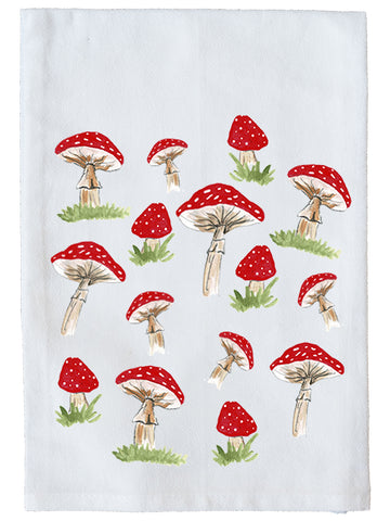 Mushrooms Collage Kitchen Towel