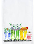 Multi Flower Boots Kitchen Towel
