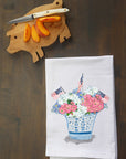 Patriotic Floral Arrangement Kitchen Towel