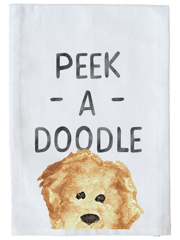 Peek-A-Doodle Kitchen Towel