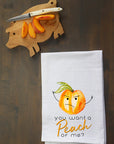 Peach of Me? Kitchen Towel