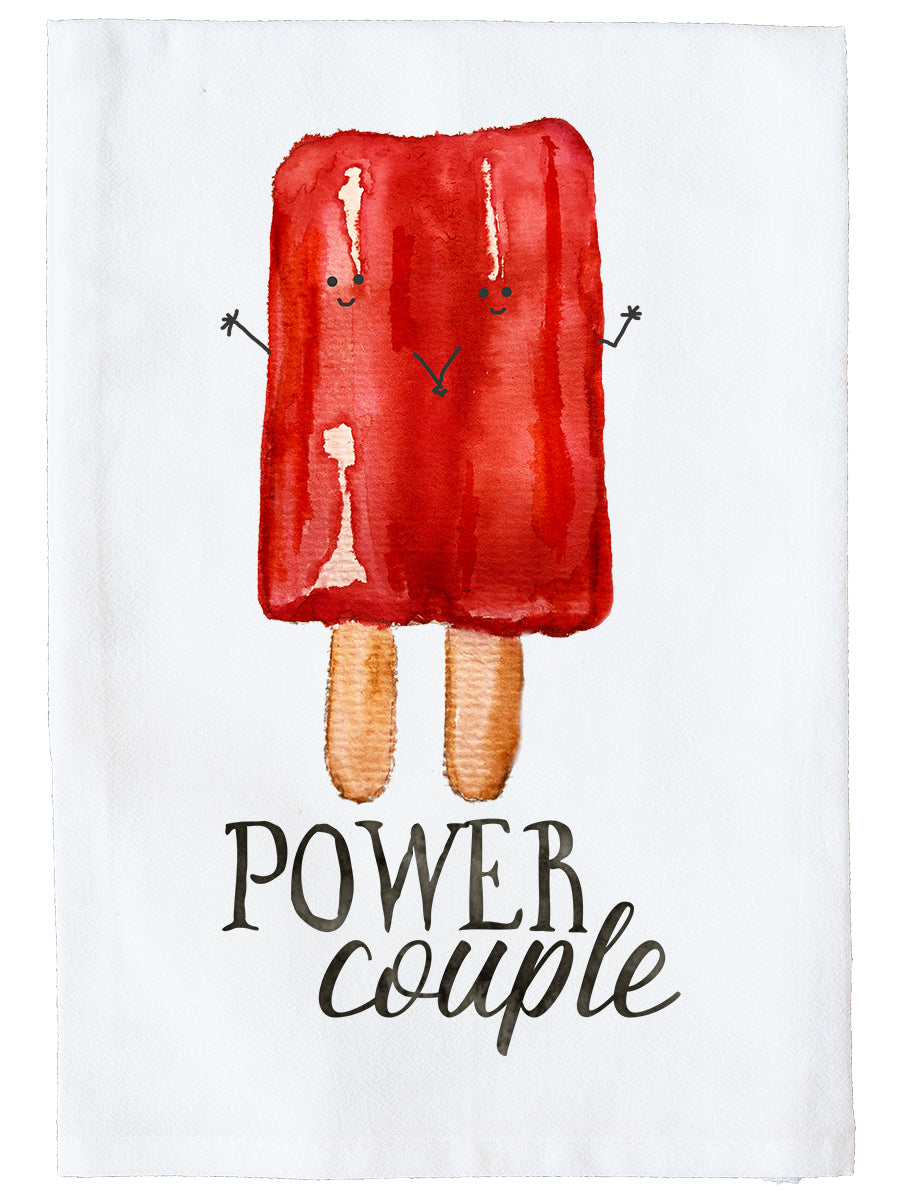 Power Couple Popsicle Kitchen Towel