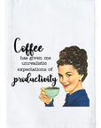 Coffee Productivity Kitchen Towel