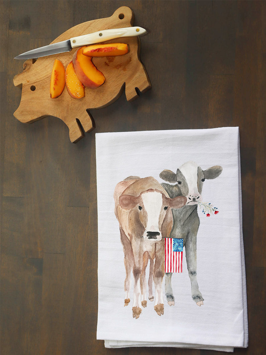 Patriotic Cows Kitchen Towel