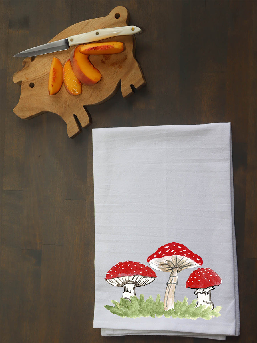 Red Mushroom Trio Kitchen Towel