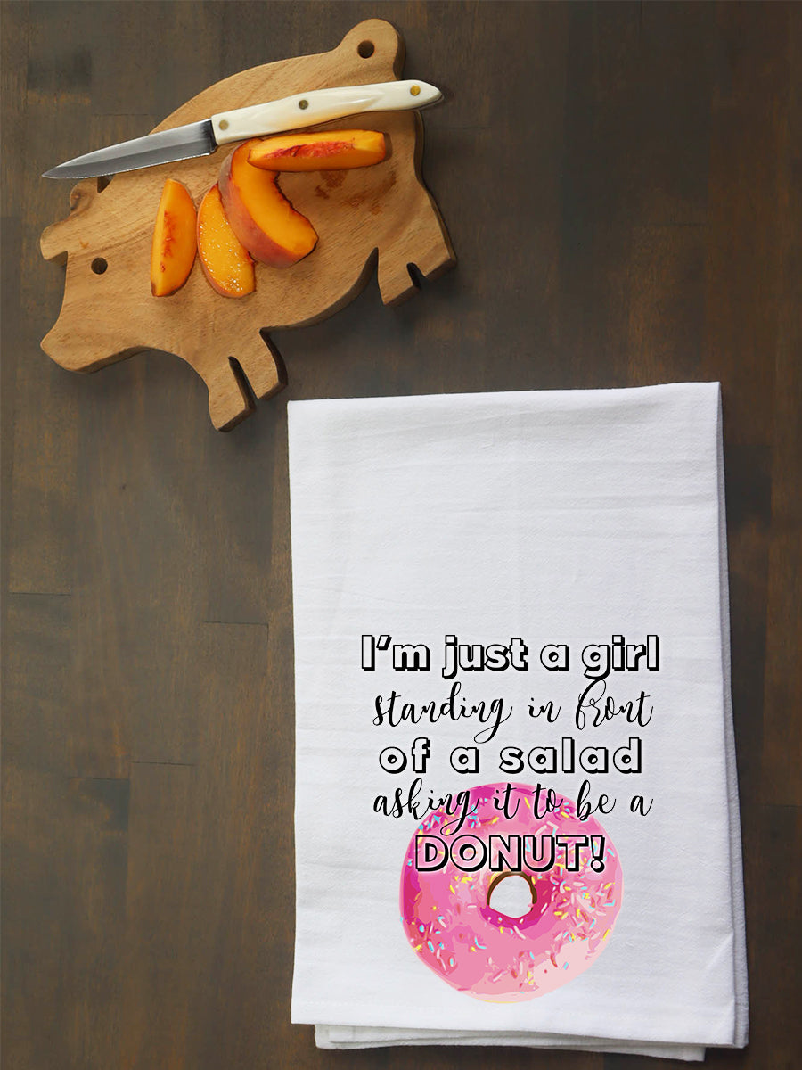 Salad, Donut Kitchen Towel