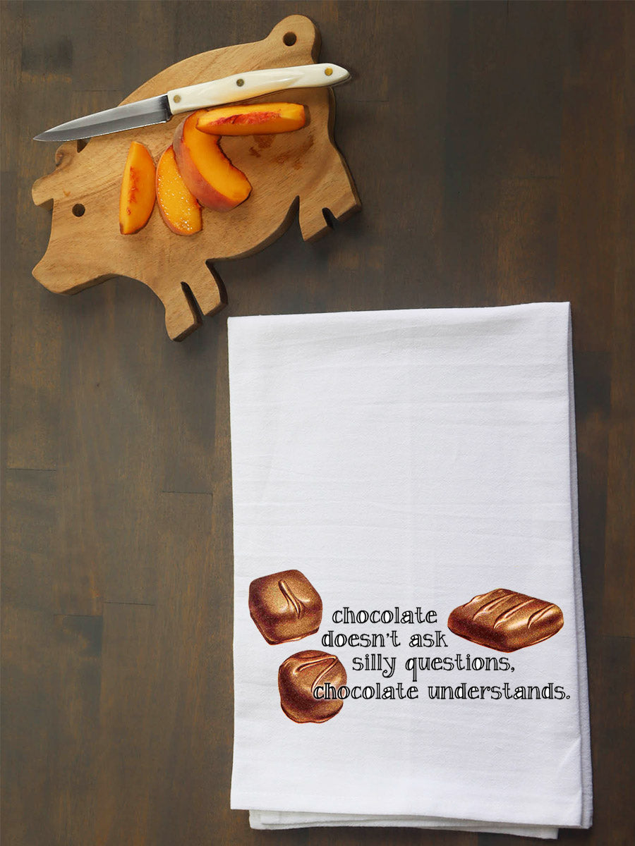 Chocolate Doesn't Ask Kitchen Towel