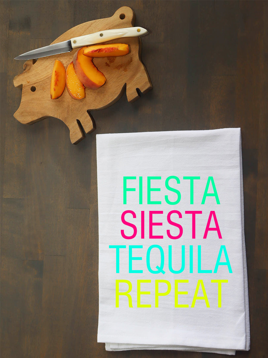 Fiesta, Siesta, Tequila, Repeat Kitchen Towel