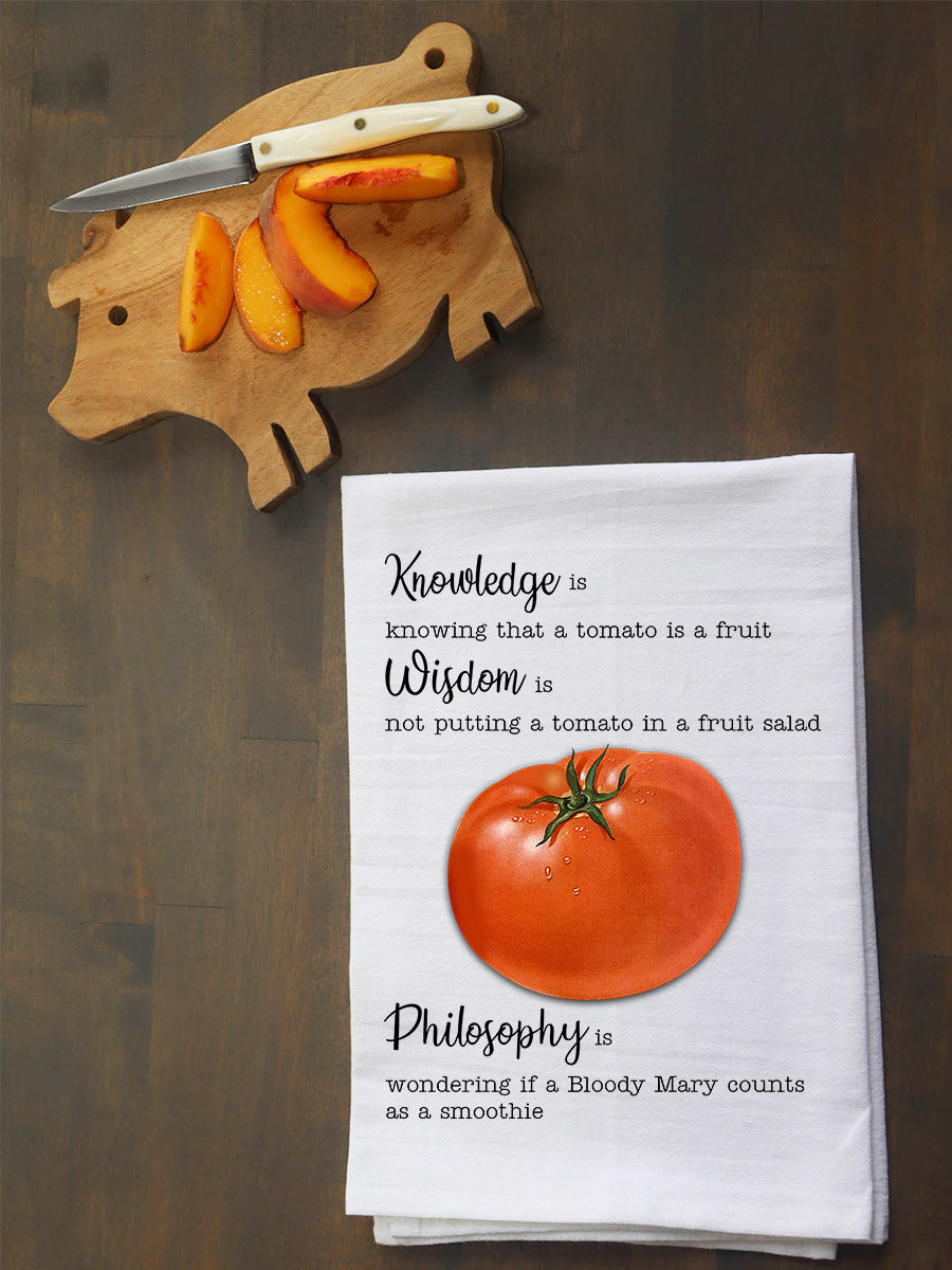 Tomato is a Fruit Knowledge Kitchen Towel