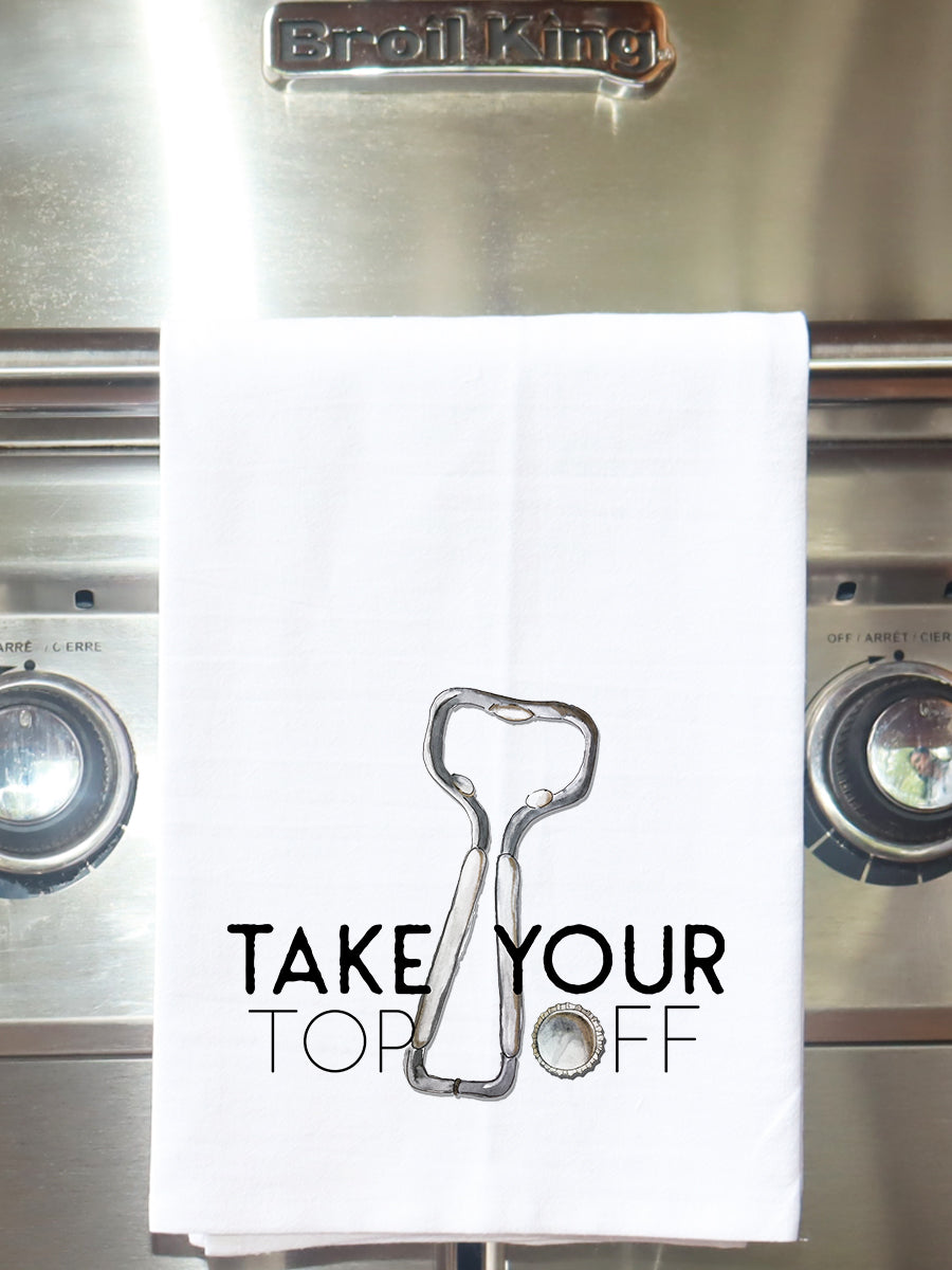Take Your Top Off Kitchen Towel