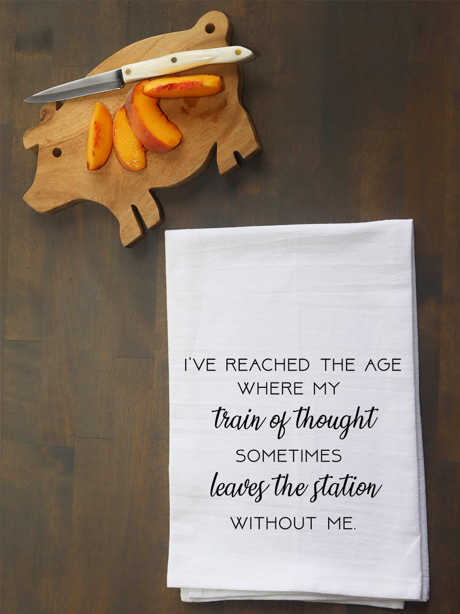 Train of Thought Kitchen Towel