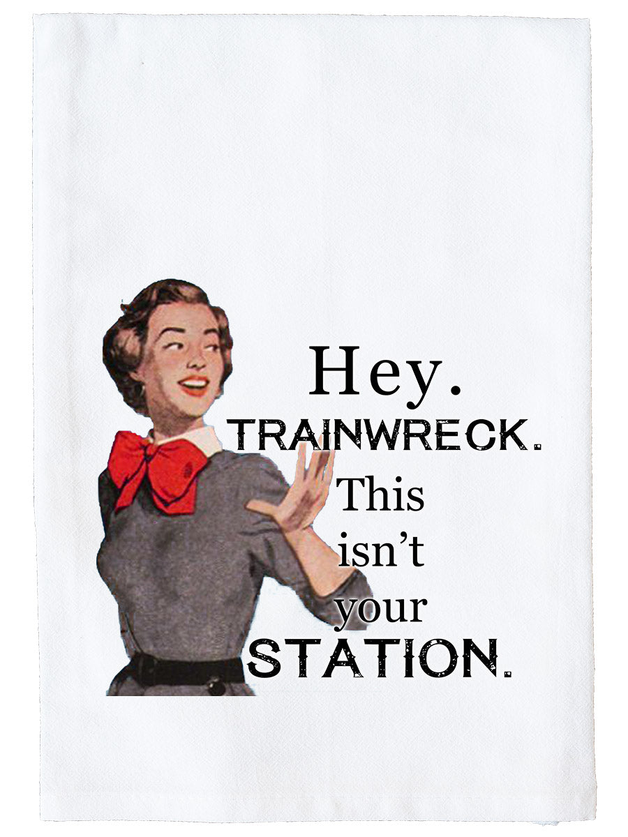 Trainwreck Kitchen Towel