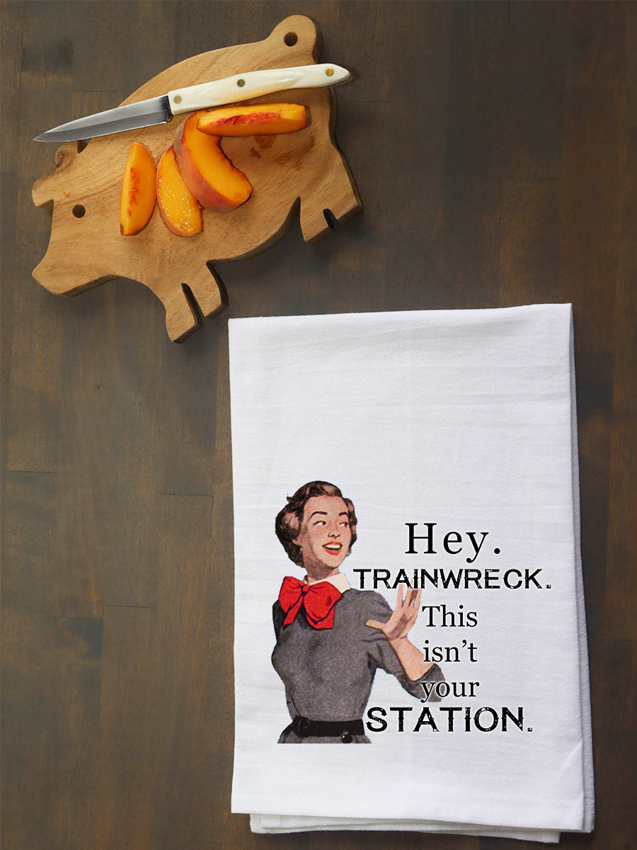 Trainwreck Kitchen Towel