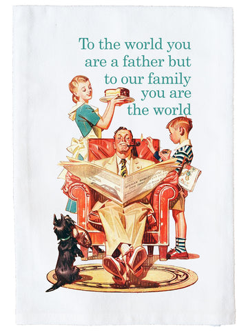 Father You Are The World Kitchen Towel