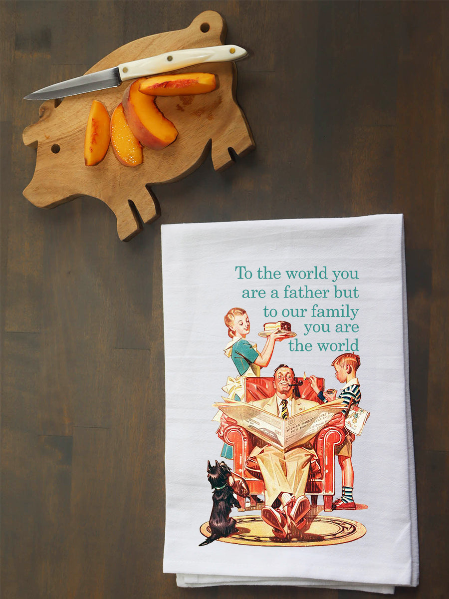 Father You Are The World Kitchen Towel