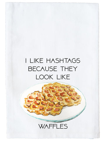 Hashtag Waffles Kitchen Towel