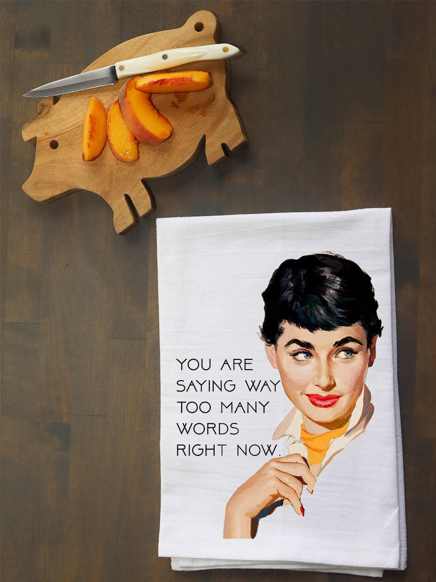 Way too many words Kitchen Towel