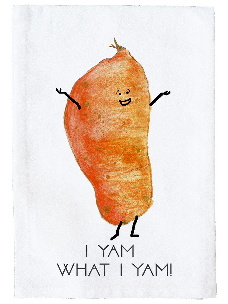 I Yam What I Yam Kitchen Towel