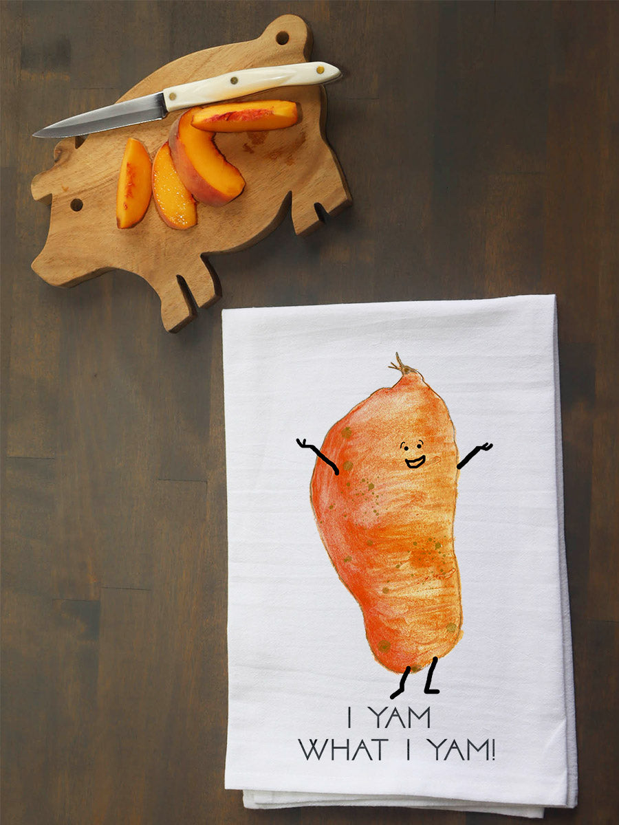 I Yam What I Yam Kitchen Towel