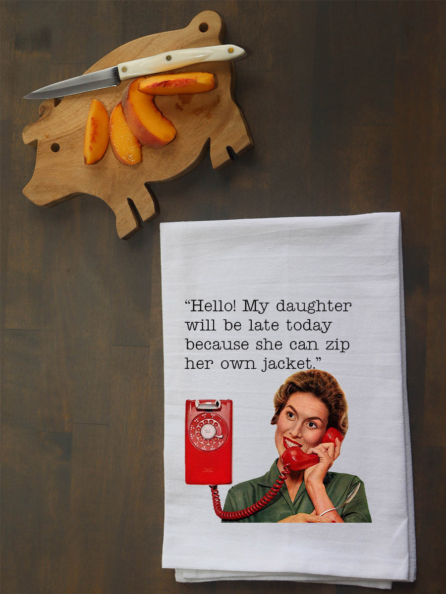 Zip Own Jacket Kitchen Towel