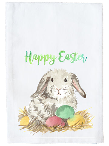 Grey Watercolor Easter Bunny