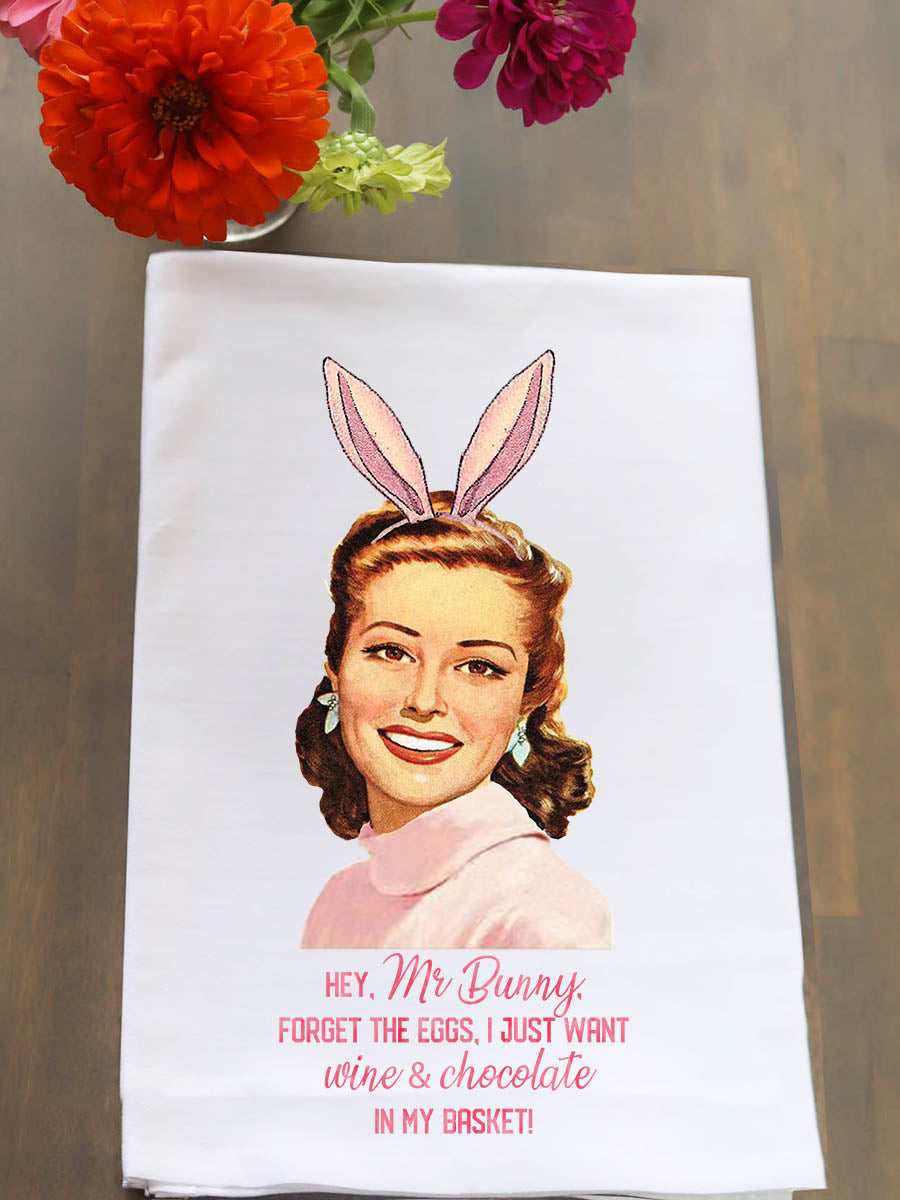 Hey Mr. Bunny Kitchen Towel