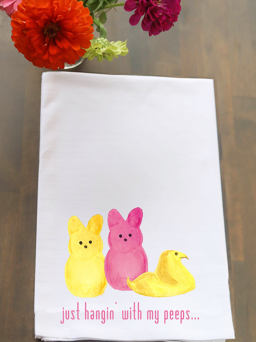Hanging with my Peeps Kitchen Towel