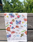 Texas Collage Kitchen Towel