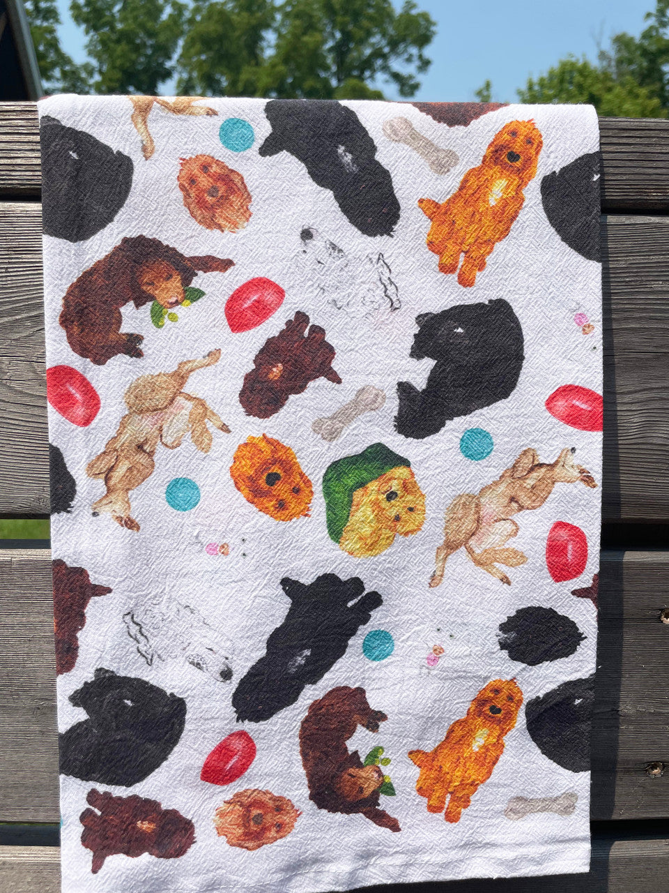 Doodle Collage Kitchen Towel