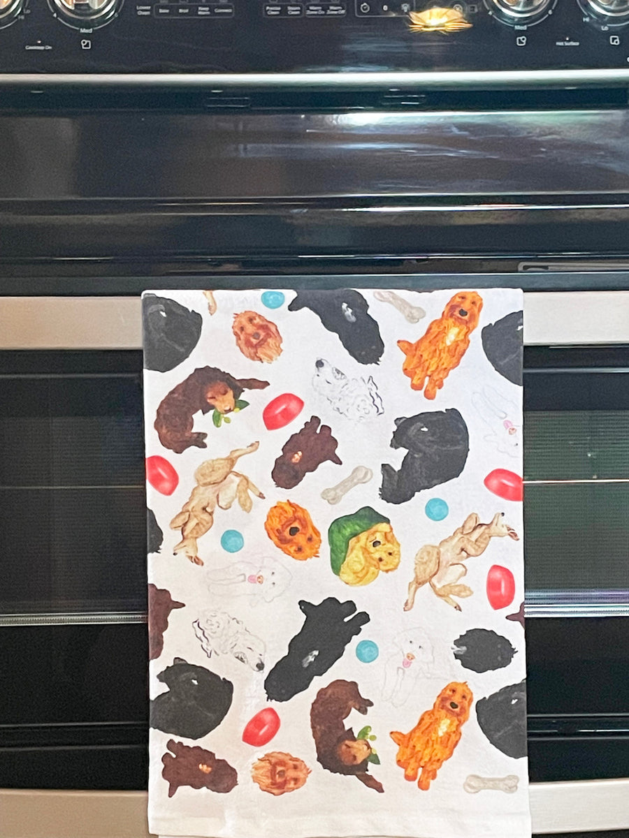 Doodle Collage Kitchen Towel (LIMITED QUANTITES!)